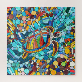 Puzzle Arte de mosaico colorido de la tortuga