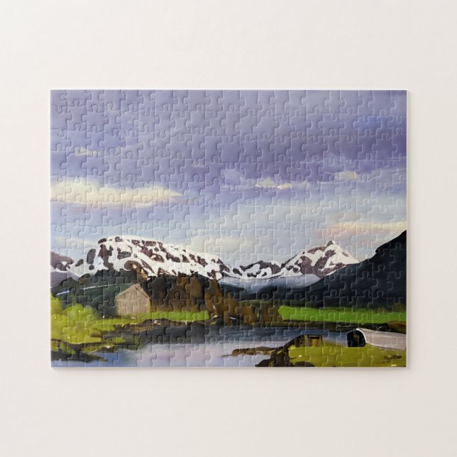 Puzzle Arte de Noruega natural (Horizontal)