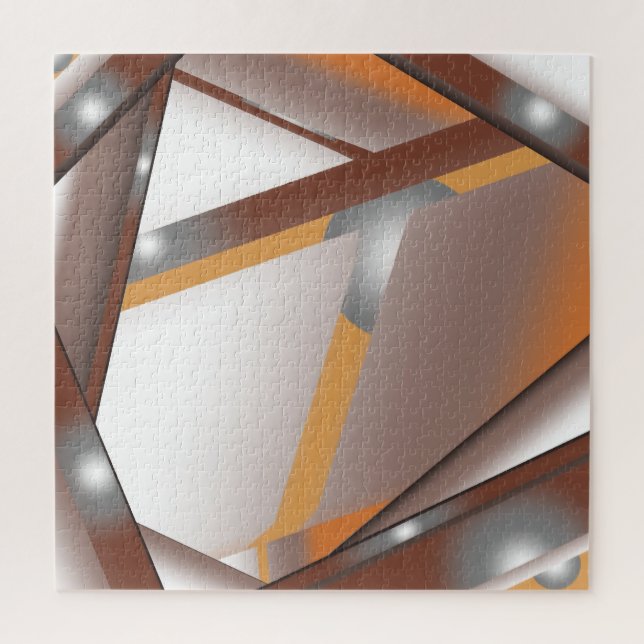 Puzzle Arte de Ombre de tono de tierra concéntrico con bo (Vertical)