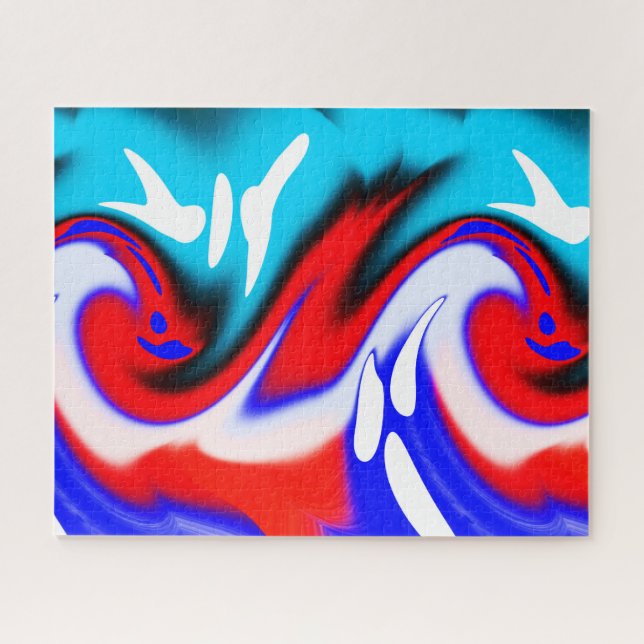 Puzzle Arte de ondas de calor de verano (Horizontal)