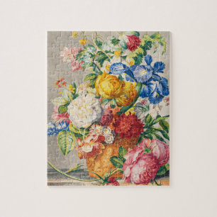 Puzzle Arte de Pared Botánico Floral Pastel Elegante Vint