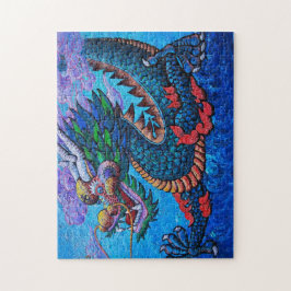 Puzzle Arte de pintura al óleo de dragón oriental de Guay