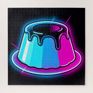 Puzzle Arte de Postre de Gelatina Neon