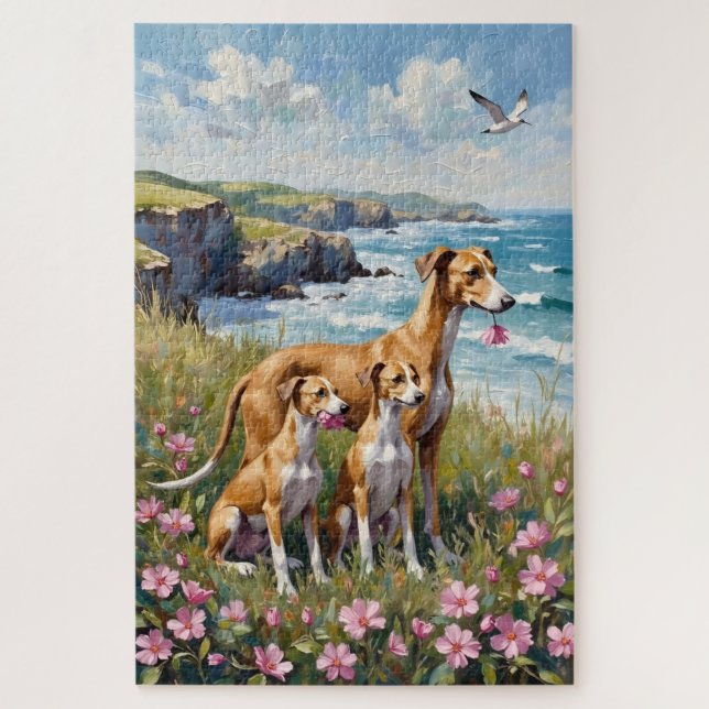 Puzzle Arte de Prado Costero Greyhound (Vertical)