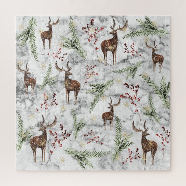 Puzzle Arte De Punto De Árbol De Navidad (Vertical)