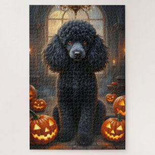 Puzzle Arte de retrato de Halloween de salón gótico de Ca