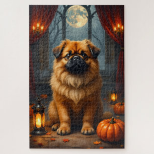 Puzzle Arte de retrato de Halloween gótico real de Pekín