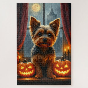 Puzzle Arte de retrato gótico de Halloween de Yorkshire T