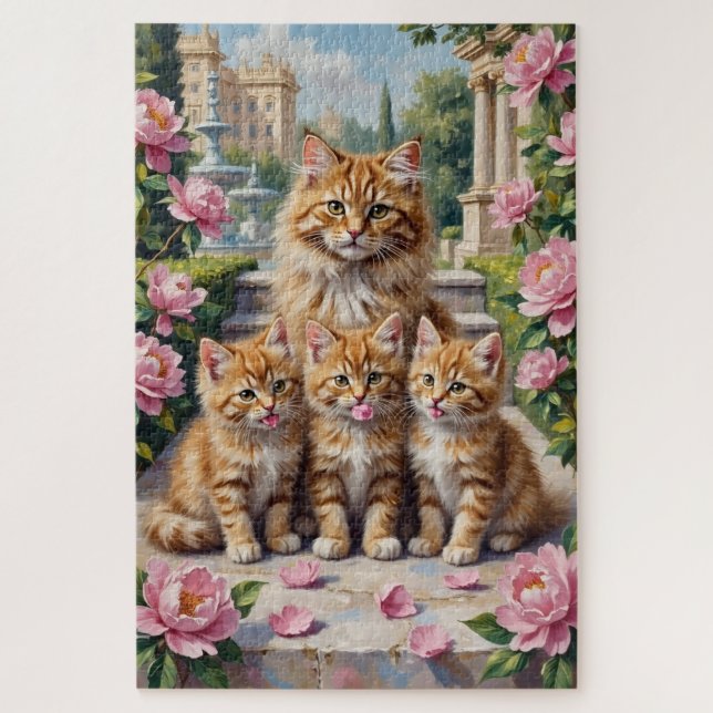 Puzzle Arte de sabana de acacia abisinia (Vertical)