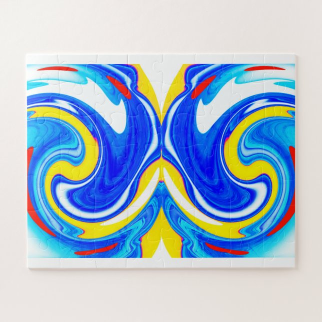 Puzzle Arte de senderos dorados (Horizontal)