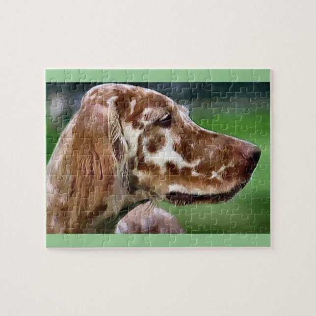 Puzzle Arte de Setter Inglés (Horizontal)