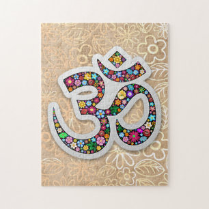 Puzzle Arte de Símbolo Floral Namaste