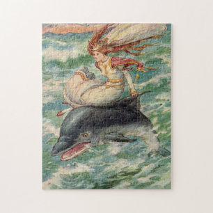 Puzzle Arte de Sirena Vintage de Frank C. Pape