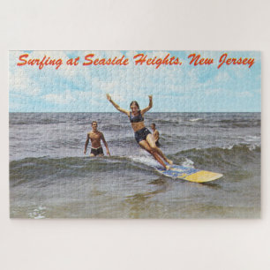 Puzzle Arte de surf vintage de Seaside Heights, Nueva Jer