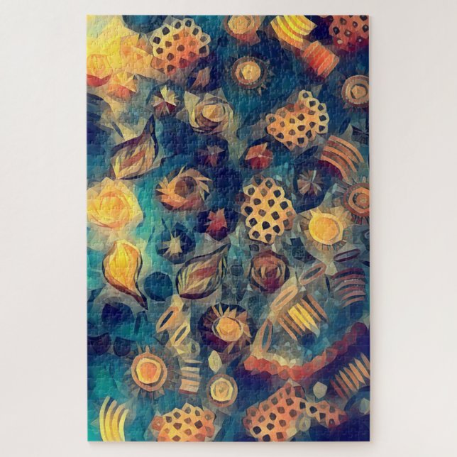 Puzzle Arte de surrealismo aborigen centroaustraliano (Vertical)