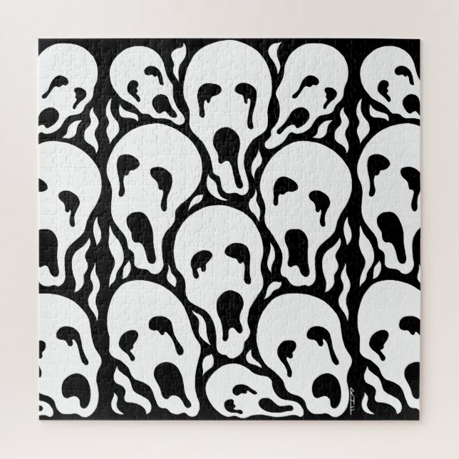 Puzzle Arte de terror extraño de almas atormentadas (Vertical)
