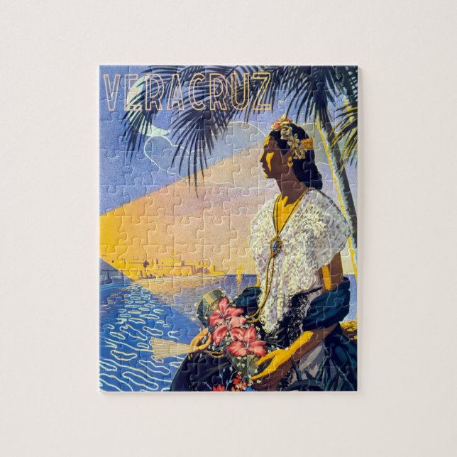 Puzzle Arte de turismo mexicano Vera Cruz (Vertical)