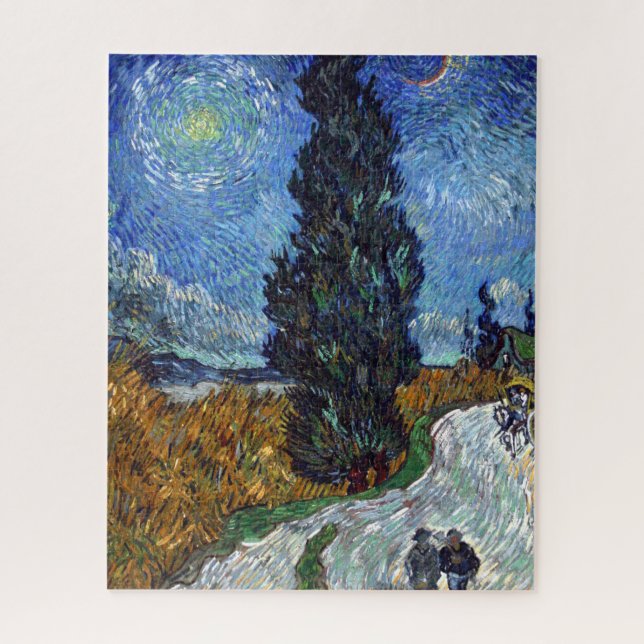 Puzzle Arte de Van Gogh Country Road Cypress (Vertical)