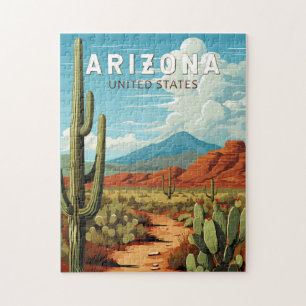 Puzzle Arte de viaje vintage de Arizona
