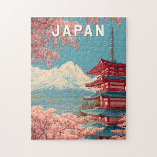 Puzzle Arte de viaje vintage ilustración de Japón