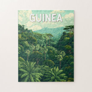 Puzzle Arte de viajes de Ilustracion de Guinea