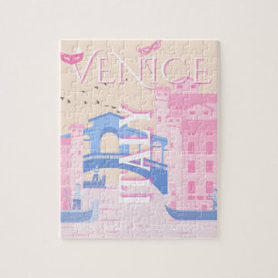 Puzzle Arte de viajes de Venecia, Italia, arte de viajes,