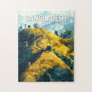 Puzzle Arte de viajes en Ilustracion de Bangladesh