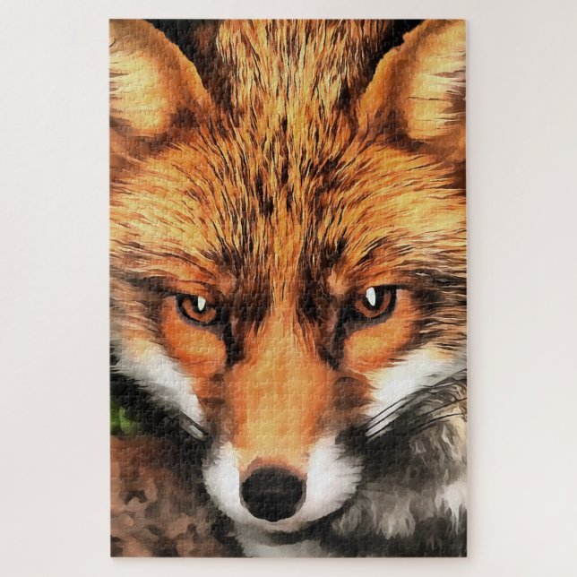 Puzzle Arte de vida silvestre Red Fox Beautiful (Vertical)
