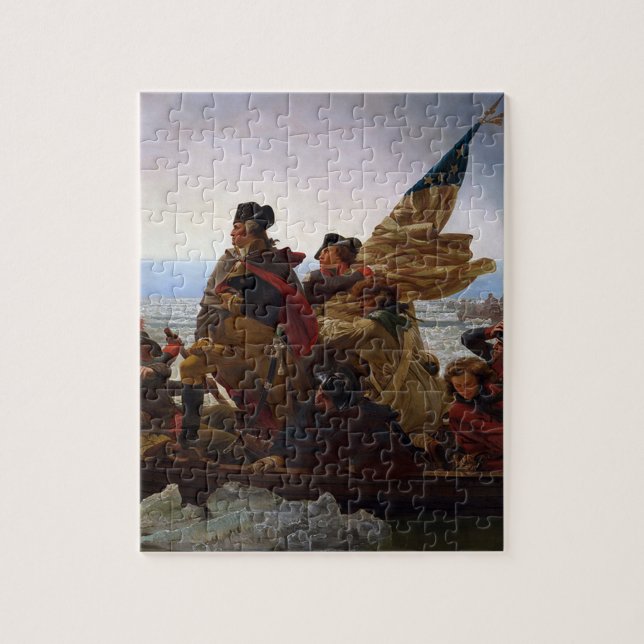 Puzzle Arte de Washington cruzando el Delaware (Vertical)