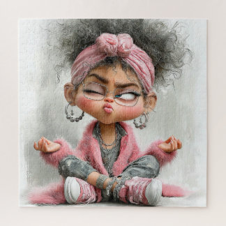 Puzzle Arte de Yoga Divertido y Sassy