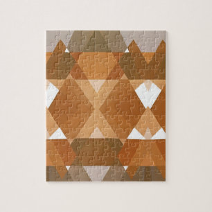 Puzzle Arte Deco Vintage Pochoir Jazz Tan Formas Geométri