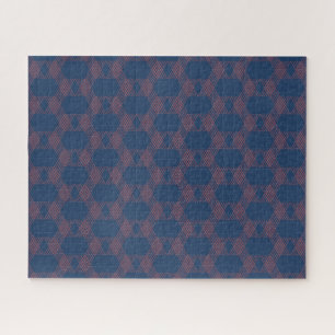 Puzzle Arte decorativo contemporáneo púrpura, rojo, moder