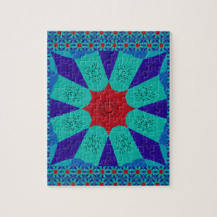 Puzzle Arte del Antiguo Egipto: Un vibrante Mandala.