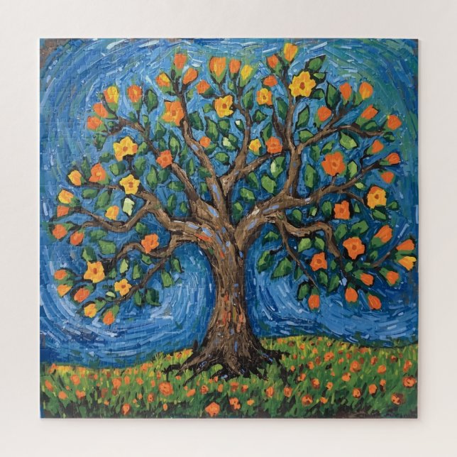 Puzzle Arte del árbol de la vida, celta (Vertical)