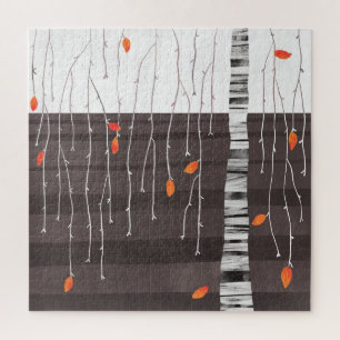 Puzzle Arte del árbol del paisaje invernal