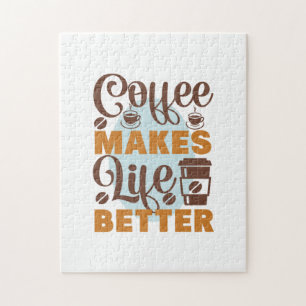 Puzzle Arte del Café el Café Hace que la Vida sea Mejor