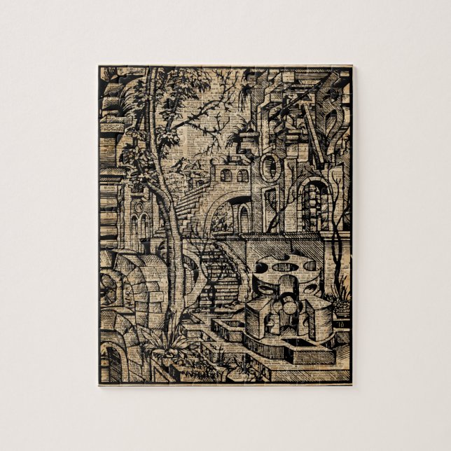 Puzzle Arte del diccionario de Stret del Griego de la (Vertical)