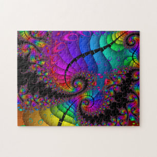 Puzzle Arte del fractal del giro del arco iris