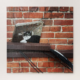 Puzzle arte del gato callejero