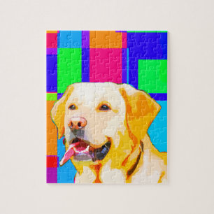 Puzzle Arte del golden retriever