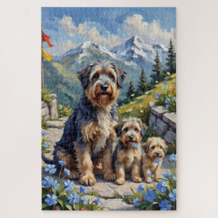 Puzzle Arte del Jardín de Montaña del Terrier Tibetano