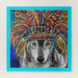 Puzzle Arte del Lobo Gris