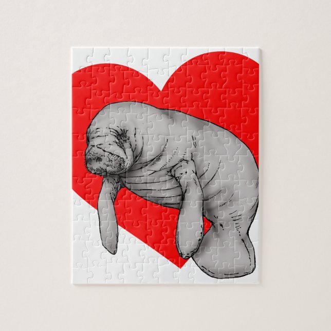 Puzzle arte del manatee (Vertical)
