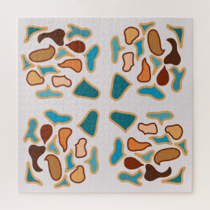 Puzzle Arte del patrón de tonos de la Tierra del suroeste