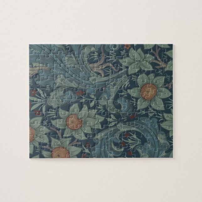 Puzzle Arte del patrón de William Morris Orchard (Horizontal)