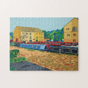 Puzzle Arte del puerto canal de Sowerby Bridge