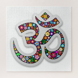 Puzzle Arte del símbolo floral Namaste