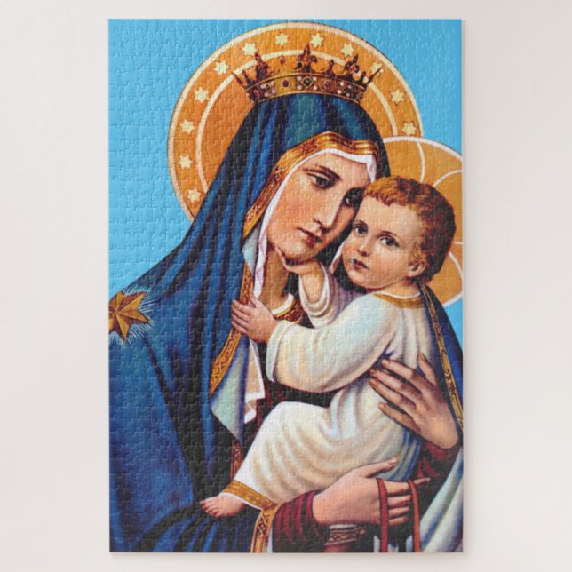Puzzle Arte Devocional de Nuestra Señora del Monte Carmel (Vertical)
