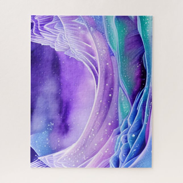 Puzzle Arte digital de los mares de hielo congelado mágic (Vertical)