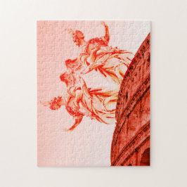 Puzzle Arte digital del Coliseo y estatuas/esculturas